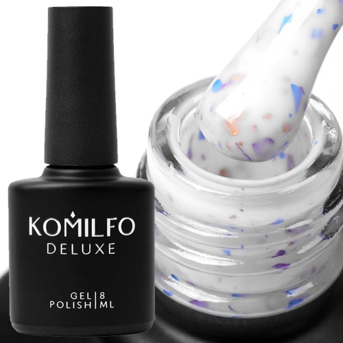 Komilfo Potal Base P011 (milky with multi-colored potal), 8 ml Komilfo Potal Base P011 (milky with multi-colored potal), 8 ml