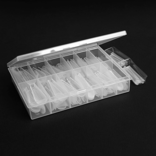 Komilfo Top Nail Forms, Long Gothic – Top Nail Forms, Long Gothic Almond, 130 Pieces