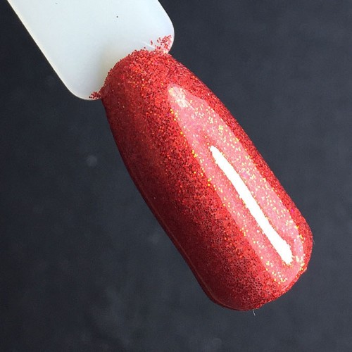 Komilfo spangles 004, size 0.1 mm, (red, hologram), 2.5 g