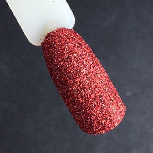 Komilfo spangles 004, size 0.1 mm, (red, hologram), 2.5 g