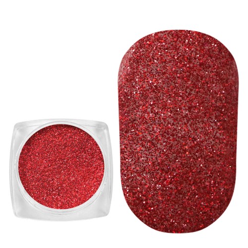 Komilfo spangles 004, size 0.1 mm, (red, hologram), 2.5 g