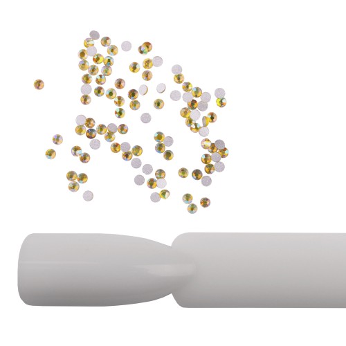 Komilfo strasses (pack of 100), Citrine AB, size 3