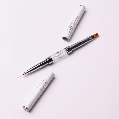 Komilfo Double Gel flat 6 (Nylon)/Liner 9 (Nylon) brush