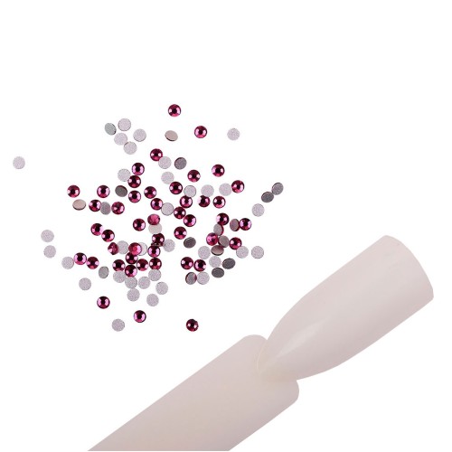 Komilfo rhinestones (pack of 100), Fuchsia, size 4
