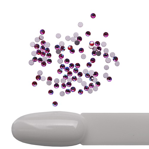 Komilfo strasses, Fuchsia AB, size 4 (100 pcs per pack)