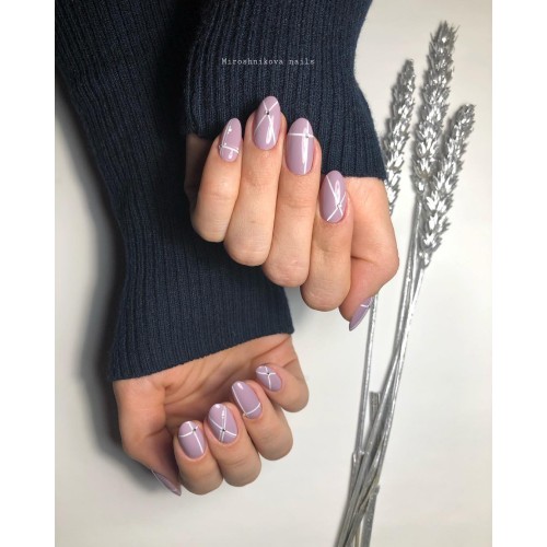 Гель-лак Komilfo Deluxe Series №D066 (приглушенный серо-сиреневый, эмаль), 8 мл