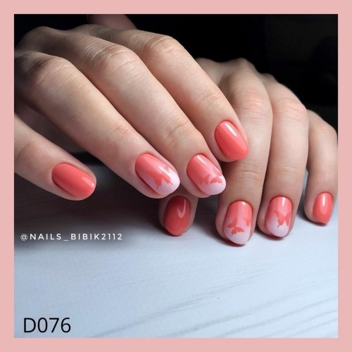 Гель-лак Komilfo Deluxe Series №D076 (персиково-розовый, эмаль), 8 мл