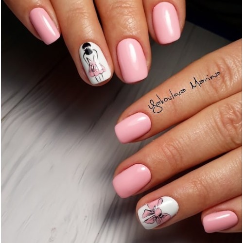 Гель-лак Komilfo Deluxe Series №D210 (нежно-розовый, эмаль), 8 мл