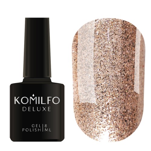 Gel Polish Komilfo DeLuxe Series G009 (bright gold, rich micro-shine), 8 ml Gel Polish Komilfo DeLuxe Series G009 (bright gold, rich micro-shine), 8 ml