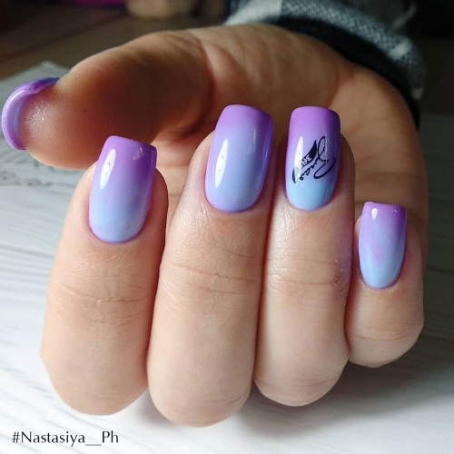 Gel polish Komilfo DeLuxe Termo C011 (muted, lilac-pink, when heated – blue), 8 ml