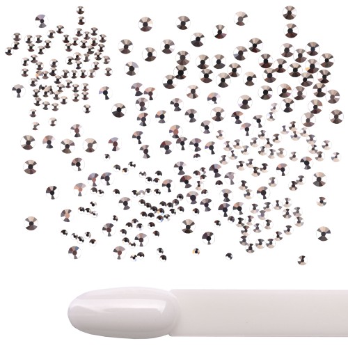 Komilfo Rhinestones Crystal, mix size (1400 pcs per pack)