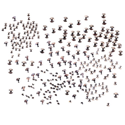 Komilfo Rhinestones Crystal, mix size (1400 pcs per pack) Komilfo Rhinestones Crystal, mix size (1400 pcs per pack)