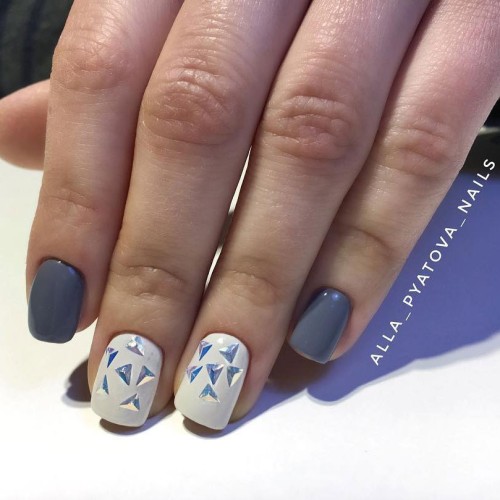 Gel Polish Komilfo Deluxe Series D290 (white-gray, enamel), 8 ml