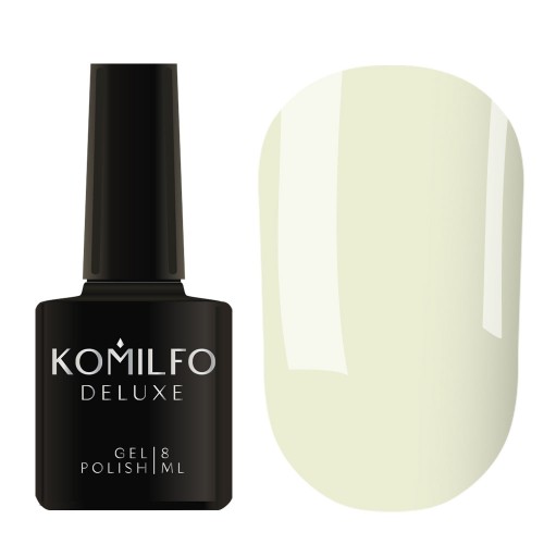 Gel Polish Komilfo Deluxe Series D290 (white-gray, enamel), 8 ml Gel Polish Komilfo Deluxe Series D290 (white-gray, enamel), 8 ml