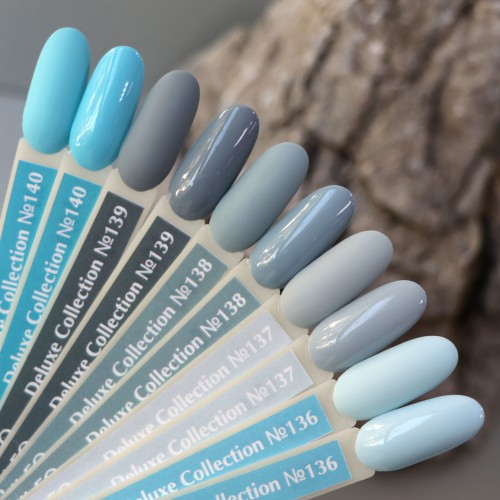 Gel polish Komilfo Deluxe Series D136 (pale blue, enamel), 15 ml