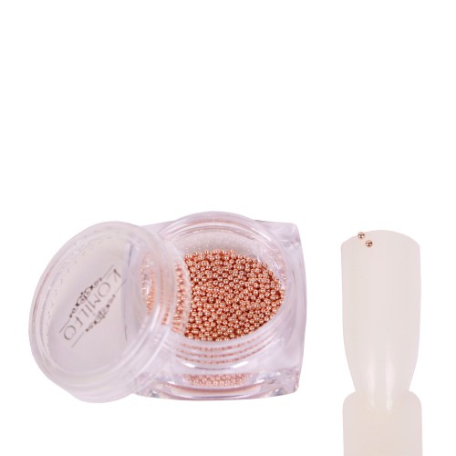 Komilfo broths (metal) rose gold, 1 mm, 6 grams