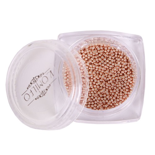 Komilfo broths (metal) rose gold, 1 mm, 6 grams