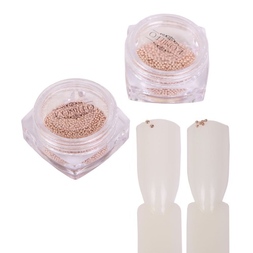 Komilfo broths (metal) rose gold, 1 mm, 6 grams