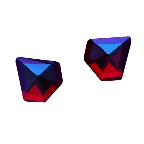 Komilfo Stones Diamond P14 (7×7 mm) Red AB, 2 pieces