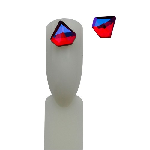 Komilfo Stones Diamond P14 (7×7 mm) Red AB, 2 pieces