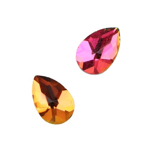 Komilfo Teardrop stones full (4×6 mm) Rainbow, 2 pieces