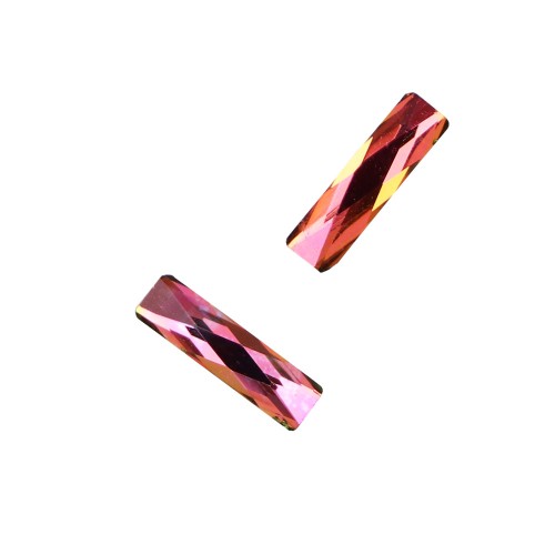 Komilfo Rectangle stones long (2×9 mm) Rainbow, 2 pieces