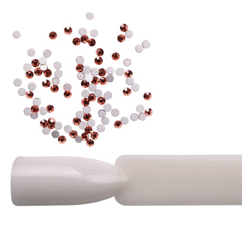 Komilfo rhinestones Rose Gold, size 4 (pack of 100)