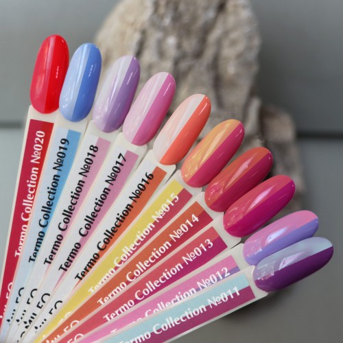 Gel polish Komilfo DeLuxe Termo C011 (muted, lilac-pink, when heated – blue), 8 ml