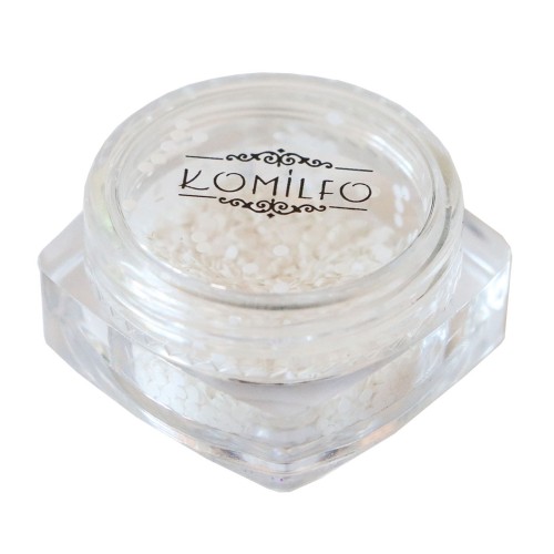 Komilfo disco design №034, white, 1 mm, (1 g)
