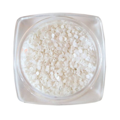 Komilfo disco design №034, white, 1 mm, (1 g)