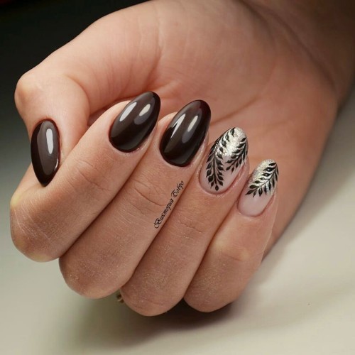 Gel Polish Komilfo Deluxe Series Dusk Collection D300 (maroon black enamel), 8 ml