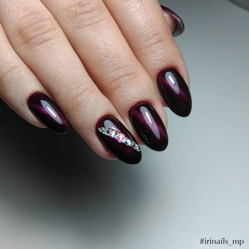 Gel Polish Komilfo Fantasy Cat’s Eye 107 (fuchsia, magnetic), 8 ml