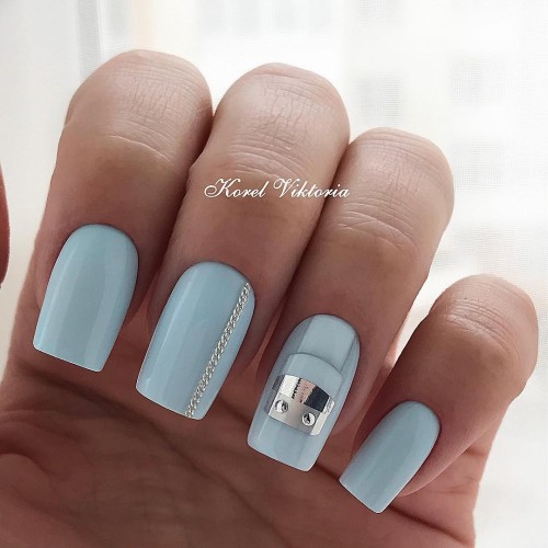 Gel polish Komilfo Deluxe Series D136 (pale blue, enamel), 15 ml