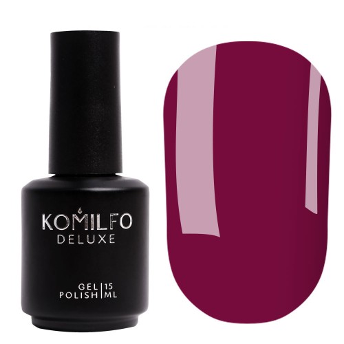 Gel polish Komilfo Deluxe Series D092 (dark fuchsia, enamel), 15 ml Gel polish Komilfo Deluxe Series D092 (dark fuchsia, enamel), 15 ml
