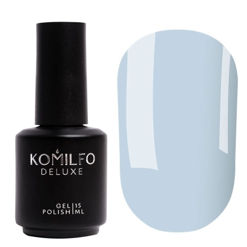 Gel polish Komilfo Deluxe Series D136 (pale blue, enamel), 15 ml Gel polish Komilfo Deluxe Series D136 (pale blue, enamel), 15 ml