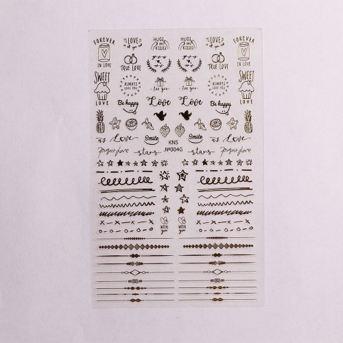 Komilfo Nail Design Sticker №KNS-004G