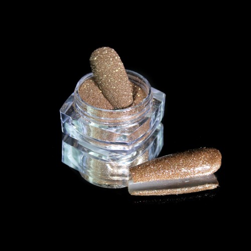 Komilfo spangles 111, size 0.08 mm, (dark gold) E, 2.5 g