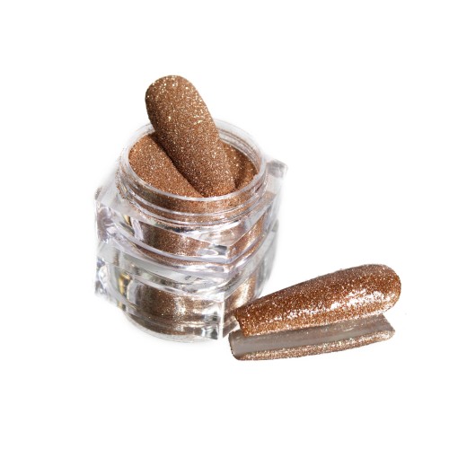 Komilfo spangles 111, size 0.08 mm, (dark gold) E, 2.5 g