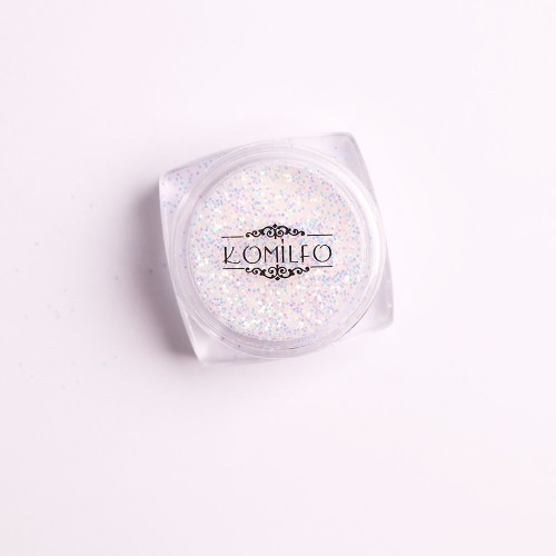 Komilfo photochromic spangles 001, size 0.4 mm, (white/violet photochrome) 2.5 g