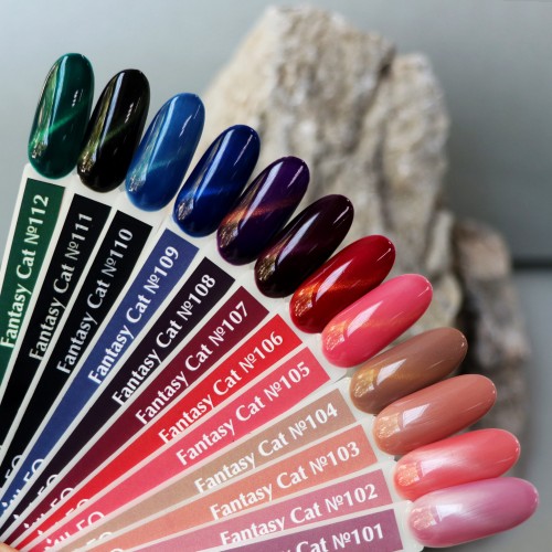 Gel Polish Komilfo Fantasy Cat’s Eye 107 (fuchsia, magnetic), 8 ml