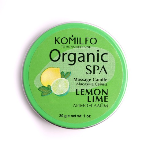 Komilfo Massage Candle – Lemon Lime, 30 g