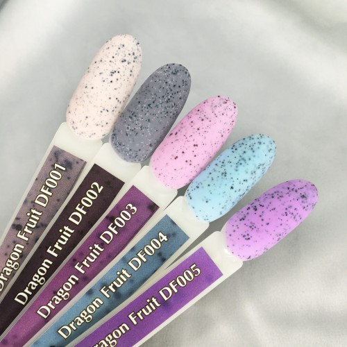 Gel varnish Komilfo Dragon Fruit DF003 (pale pink with splashes), 8 ml