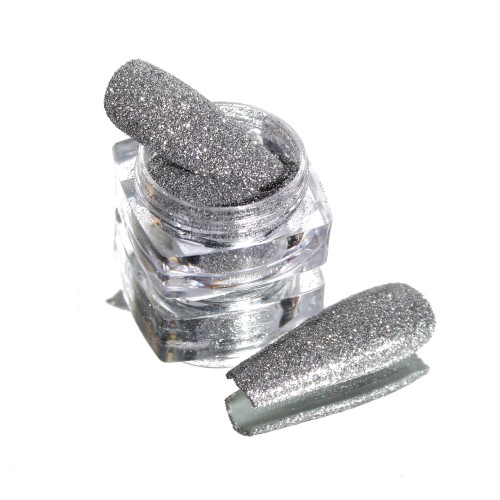 Komilfo spangles 103B, size 0.1 mm, (shiny silver) E, 2.5 g