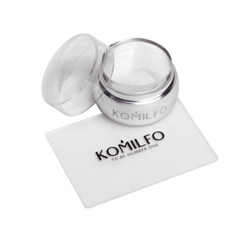 Komilfo stamp and scraper (transparent) 5*7 cm Komilfo stamp and scraper (transparent) 5*7 cm