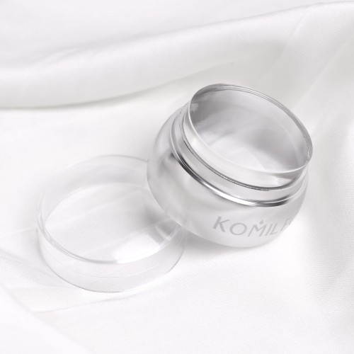 Komilfo stamp and scraper (transparent) 5*7 cm
