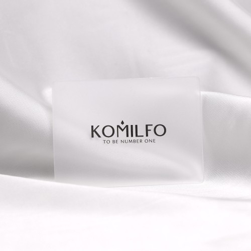 Komilfo stamp and scraper (transparent) 5*7 cm
