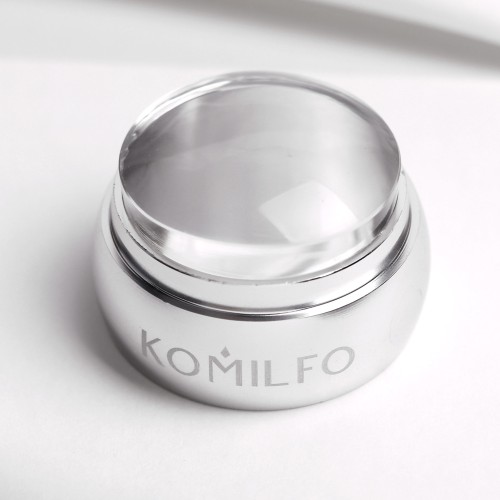 Komilfo stamp and scraper (transparent) 5*7 cm