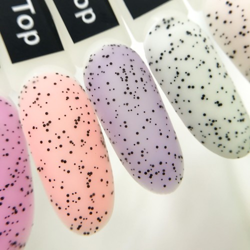 Komilfo No Wipe Matte Dragon Fruit Top – matte top without sticky layer with crumb, 8 ml