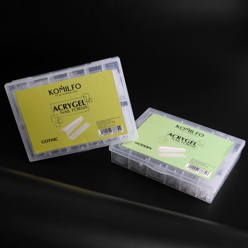Komilfo Top Nail Forms, Modern – Top Nail Forms, Modern Almond, 120 Pieces