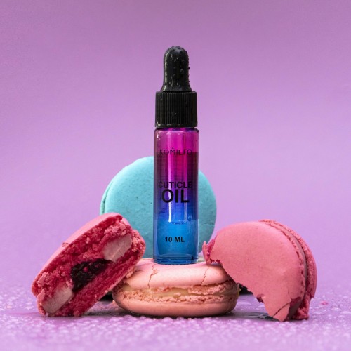 Komilfo cuticle oil with dropper “Macaroon aroma”, 10 ml